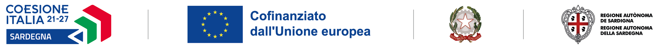 Coesione Italia 21-27, Sardegna, cofinanziato dall'Unione europea